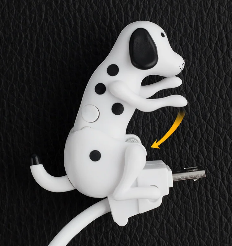 Rogue Dog Charging Cable Moving Animal Phone Charging Cable Charging Line Cute Dog Charging Cable Mobile Phone Charging Line