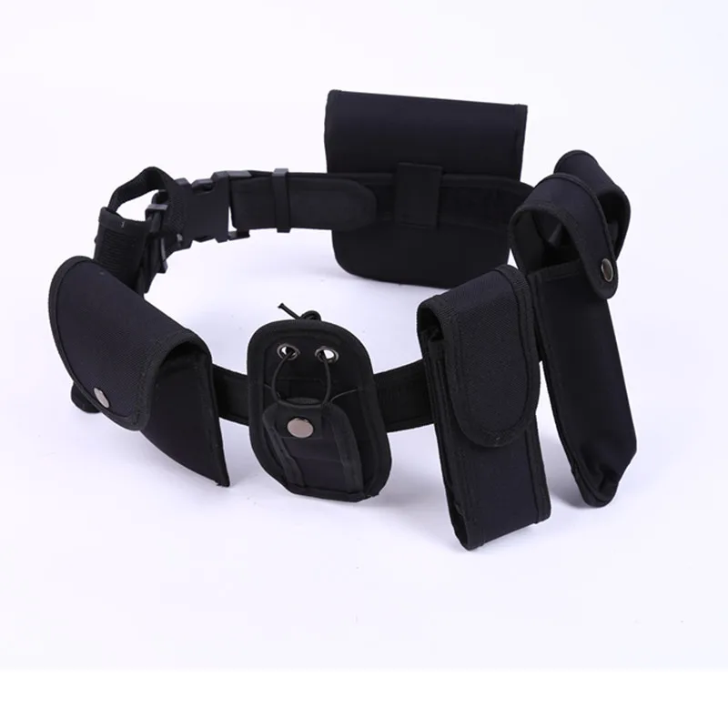 Factory Direct Supply 8 in 1 Detachable Pouches Holsters  Patrol Tactic Tactical Safety Guard Belt