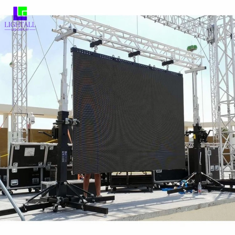 Outdoor P3.9 LED Display  Commercial Advertising Full color 500*500mm Screen Rental LED Display Party Stage Church LED Display
