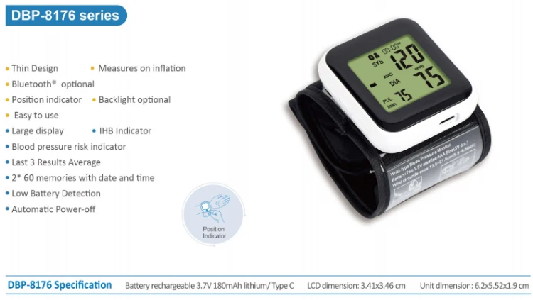 Sejoy BP Machine Wrist Blood Pressure Monitor Blood Pressure Machine