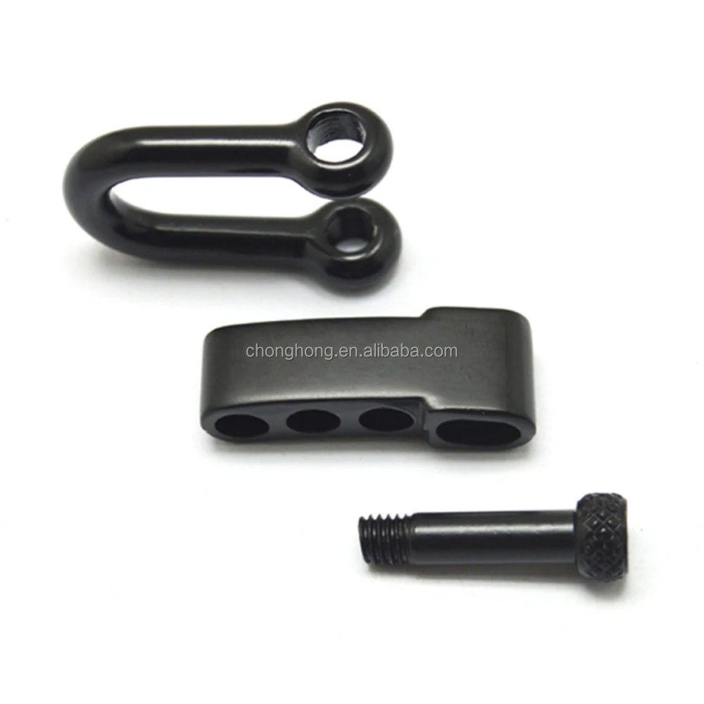 M4 M5 Stainless Steel Shackle Bow Shackle D Shackle with Sliver or Black
