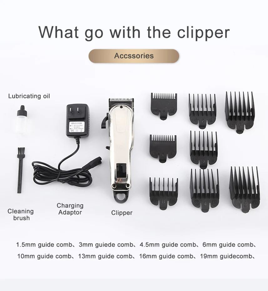 BES-9190A High Performance Quality Hair Shaving Barber Salon Clipper Trimmer Electric Professional