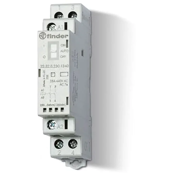 New and Original Finder 22.32.0.120.4320 Modular Contactor DPST-NO 25A 120V AC/DC Coil AgSnO2 contact Good Price