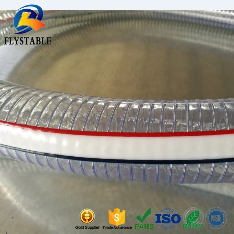 PVC Steel Wire Reinforced Spring PVC Transparent PVC Spring Hose Steel Wire Reinforced Suction Hose Delivery Hose