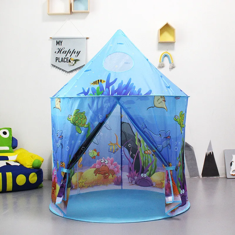 China Manufacturer Digital Printed Marine Ocean Sea Animals Kids Play Tent for Children