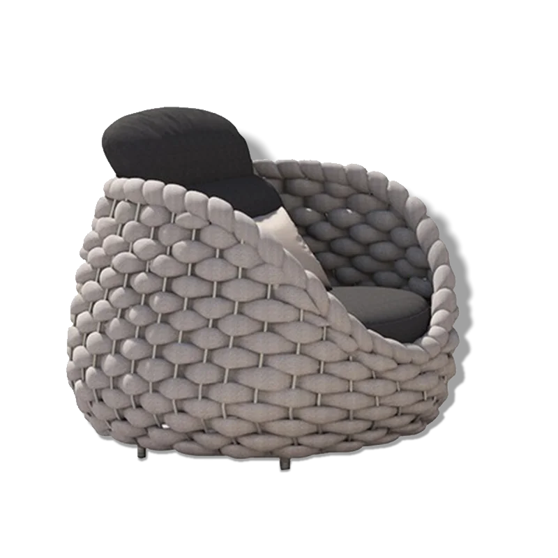 Factory Outlet High Quality Garden Furniture Garden Sets Sofa Rope Outdoor Furniture Lounge Chair