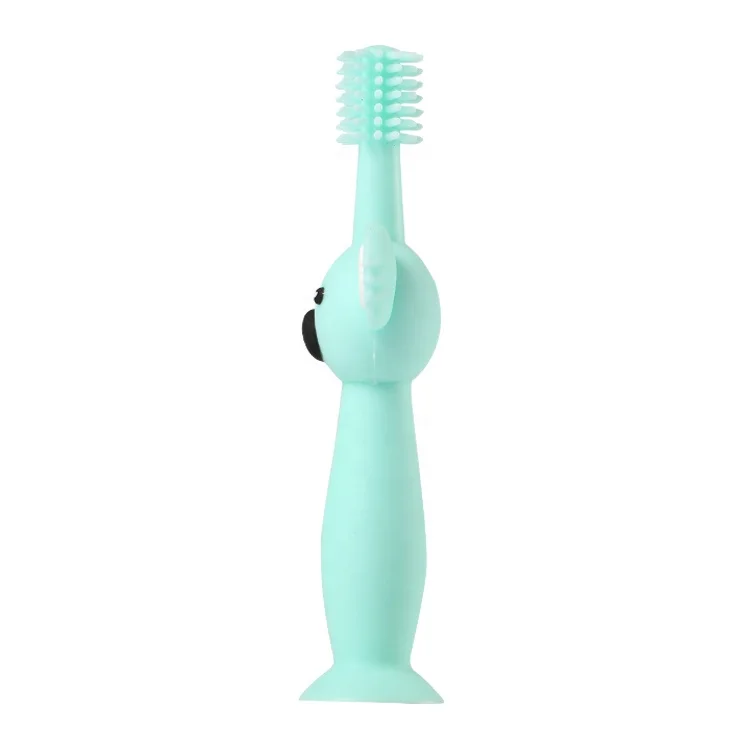 Baby Products Supplies Infant Manual Soft Baby Children Silicone Toothbrush