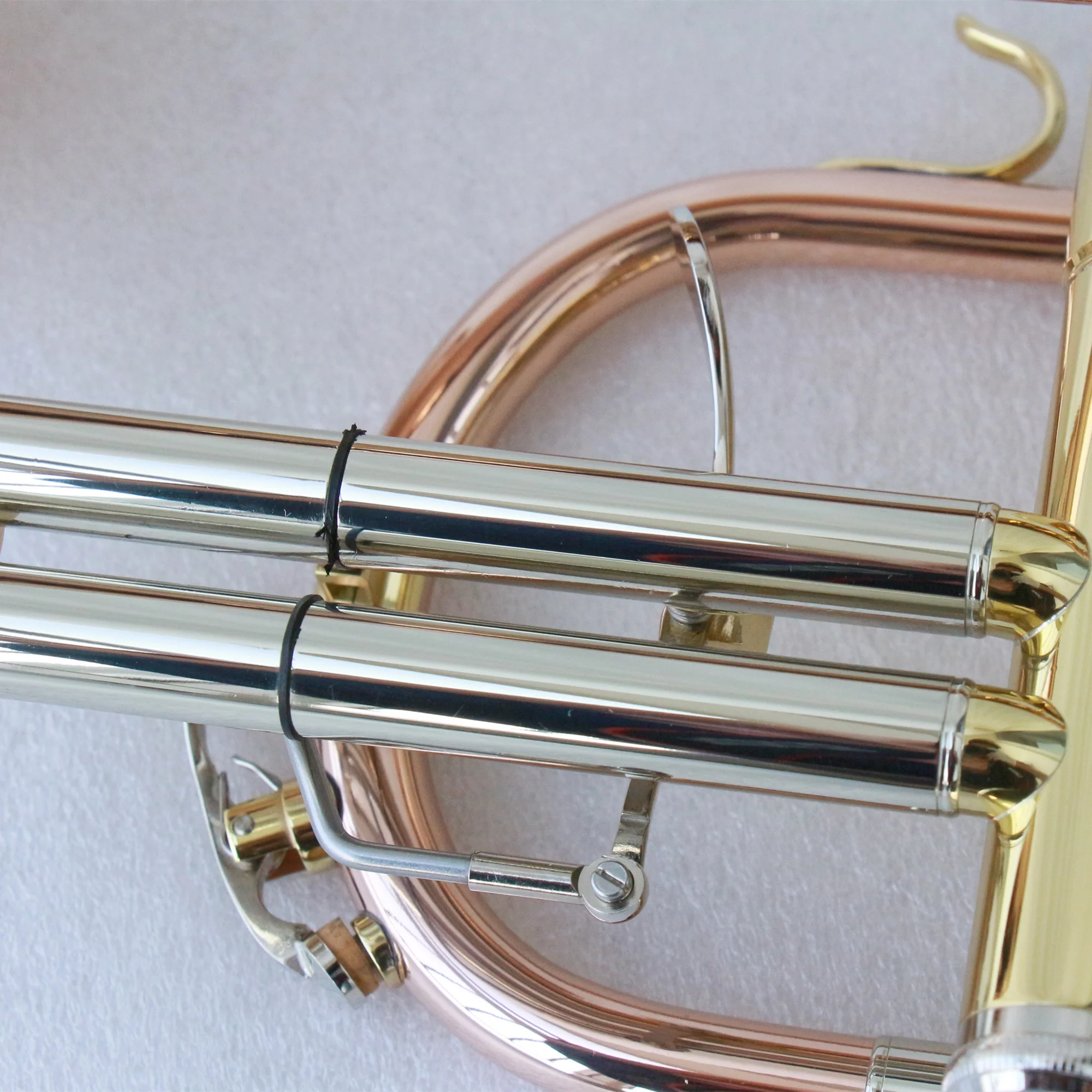 Высококачественный инструмент Bb tone cornet латунный корпус мельхиоровые шлепанцы золотой лак оптовая продажа корнетная труба