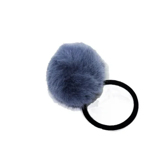 Резинка для волос для конского хвоста, плюшевая эластичная с помпоном для девочек, аксессуары для волос