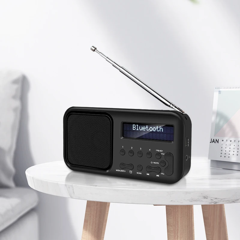 Portable FM AM Radio USB Mini FM Speaker Pocket Radio in Speaker PC Phone MP3 Music Player DJ Bass Speaker Digital Radio