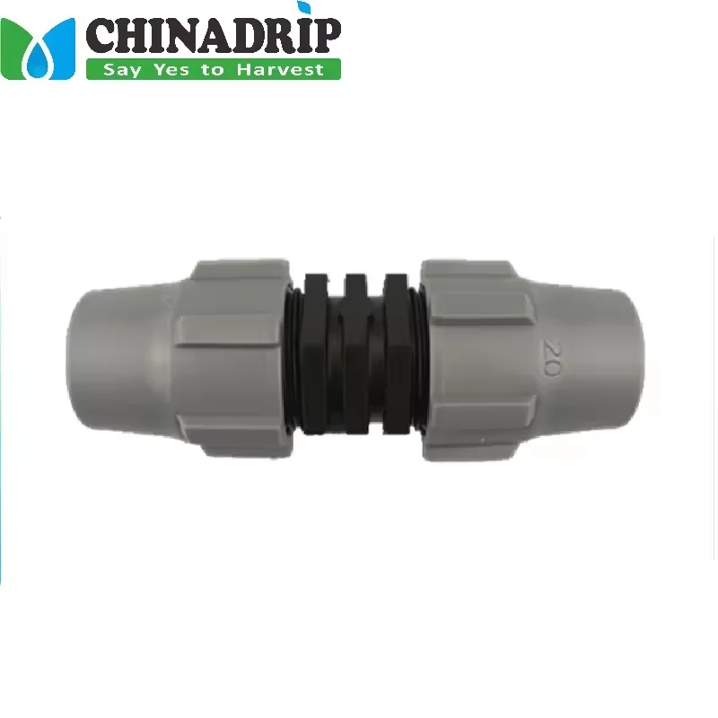 Dn20 Lock Nut Fitting for Tubing Dn20 Drip Agriculture Irrigation Couplings Compression Fittings For PE Pipe
