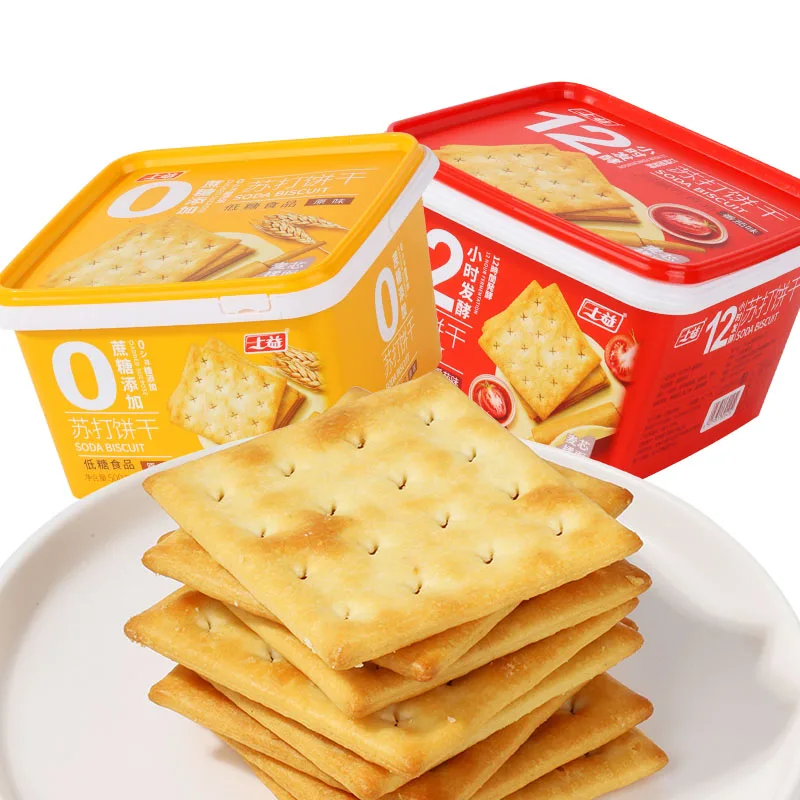 Supply cracker 300g tomato soda cookie import biscuits high energy biscuits