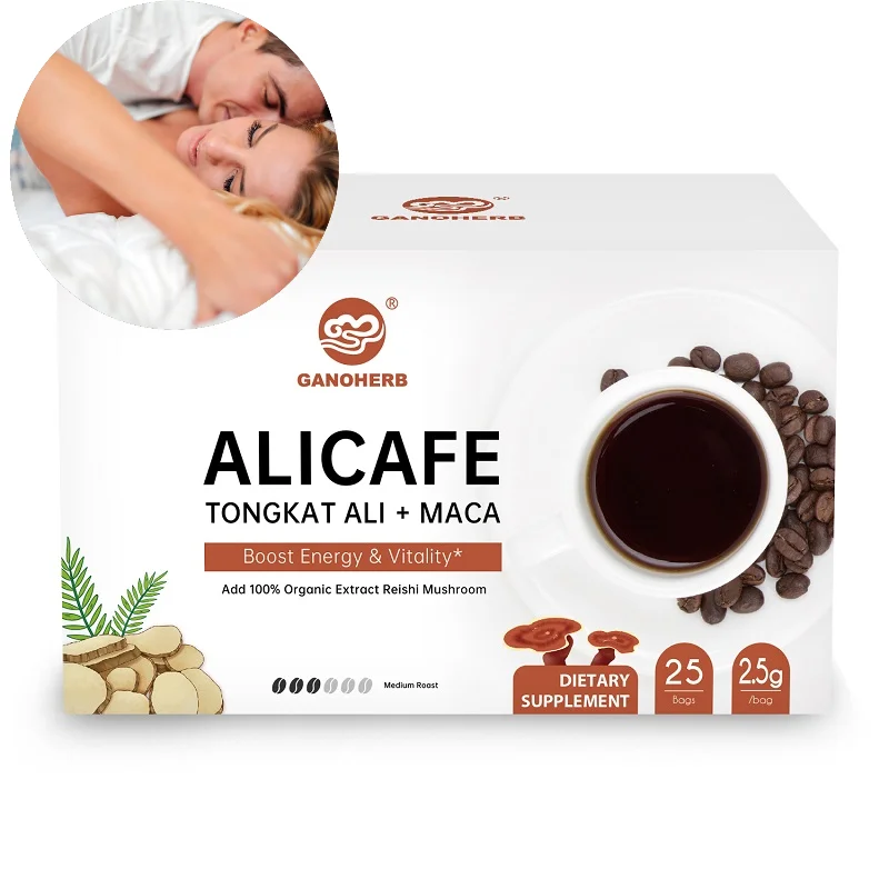 OEM USDA сертифицированный органический экстракт Ganoderma Lucidum Lingzhi Tongkat Ali Coffee для дополнительной
