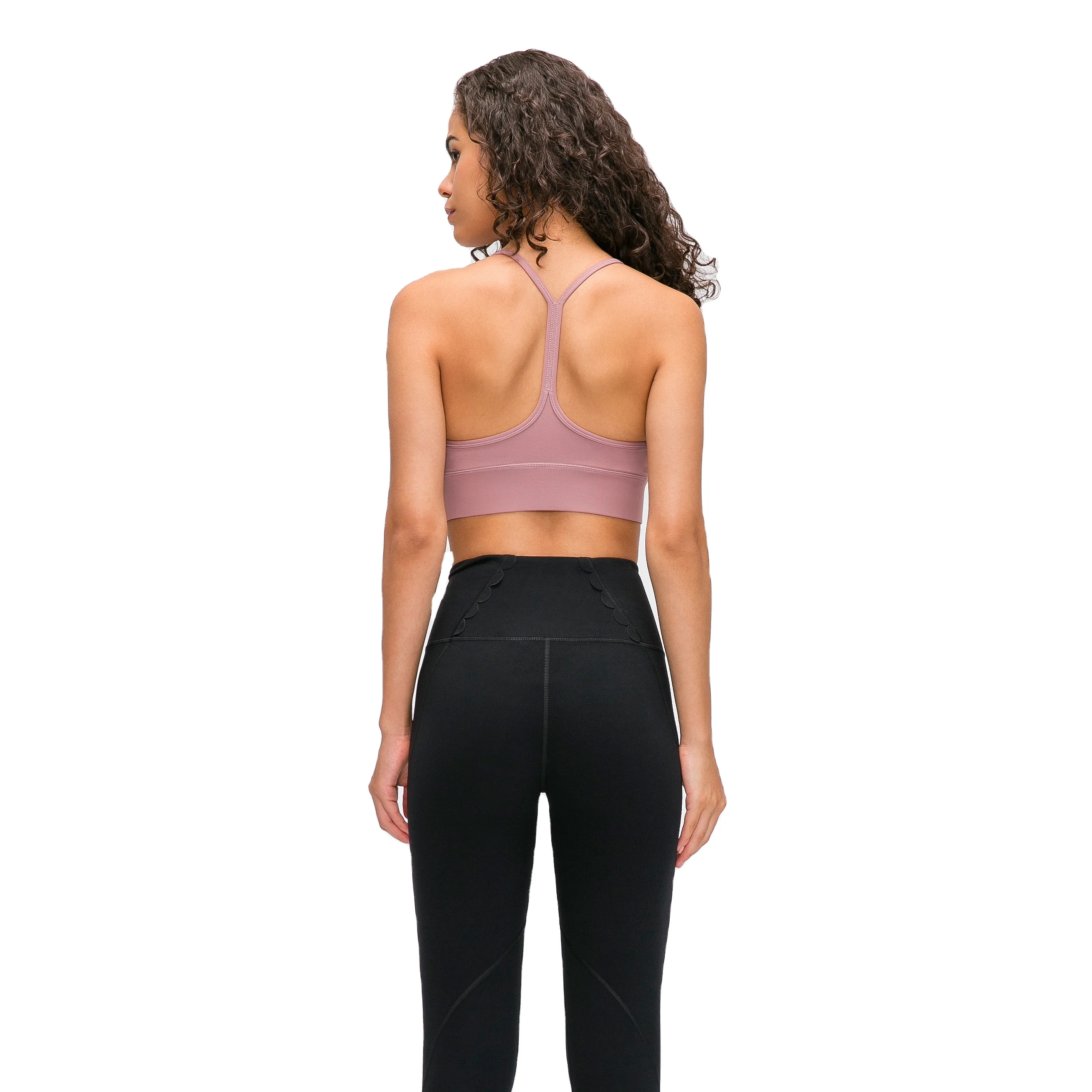 Shine stretch sports jacket sport bra women seamless bra set ladies bra sets