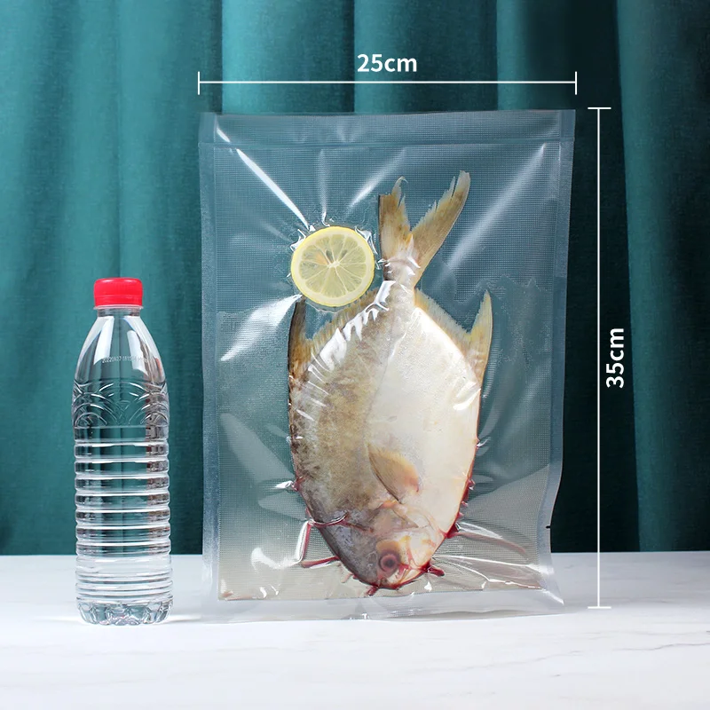 Wholesale Custom Plastic Pouch Packaging Clear Resealable Food Grade Vacuum Seal Bags For Food