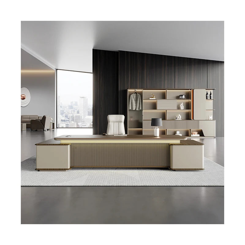 New Product Wholesale luxury wooden office desk office computer desk office table cheap With Professional Manufacturer