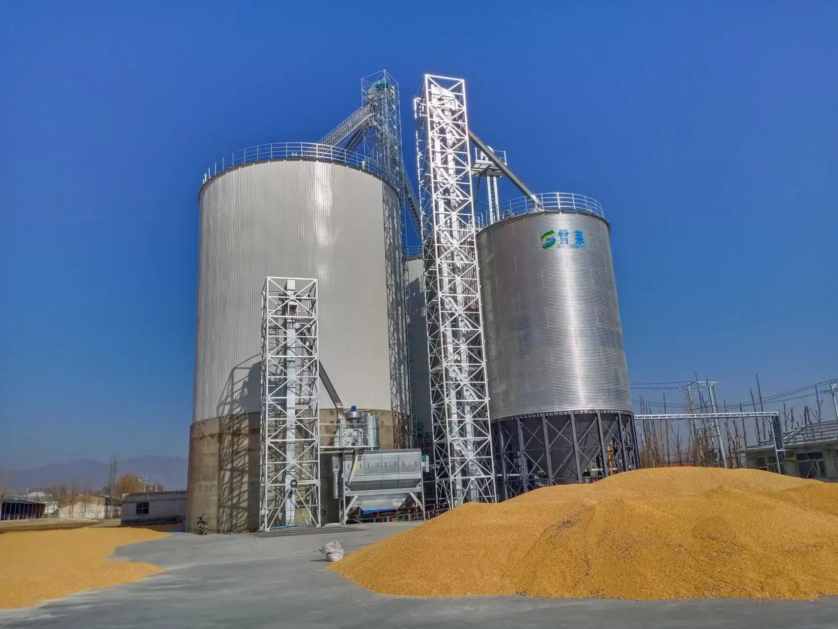 1000T 1500 т 5000 10000Ton кукуруза зерно стальной бункер для хранения зерна стальной силос для продажи