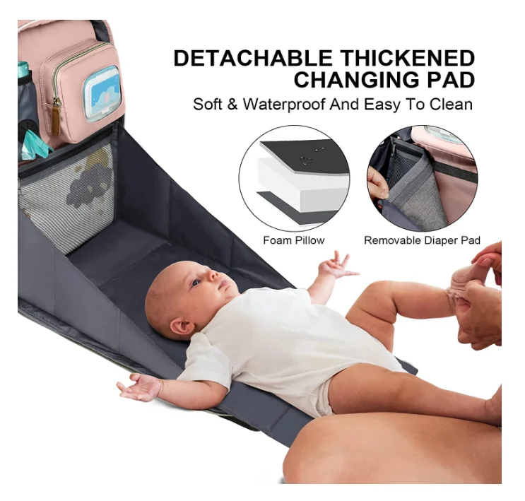 Multifunction Large Waterproof High Quality Cheap Diaper Bags Baby Sleeping Bag Diaper Bag Backpack With Changing Station