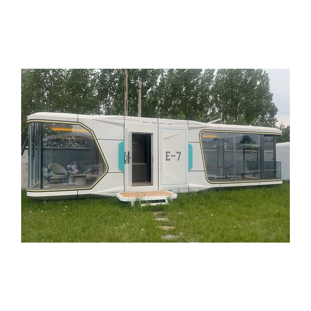 luxury modular modern 230v power plug socket housing smart mobile container space capsule home houses