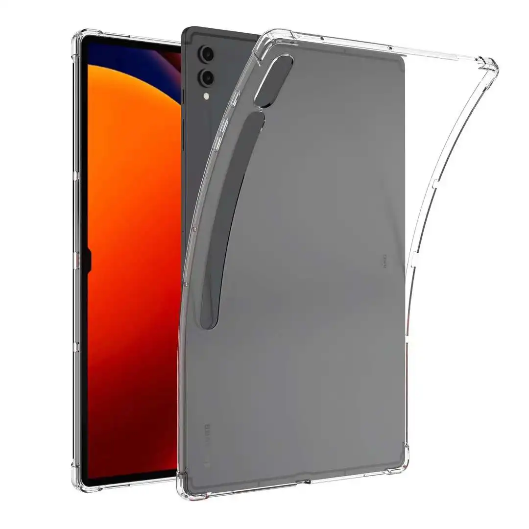 for Samsung Tab S9 Ultra 14.6 2023 Clear Case, Shock Absorbing Corner Soft TPU Back Cover Shell for Samsung Galaxy Tab S9 Ultra