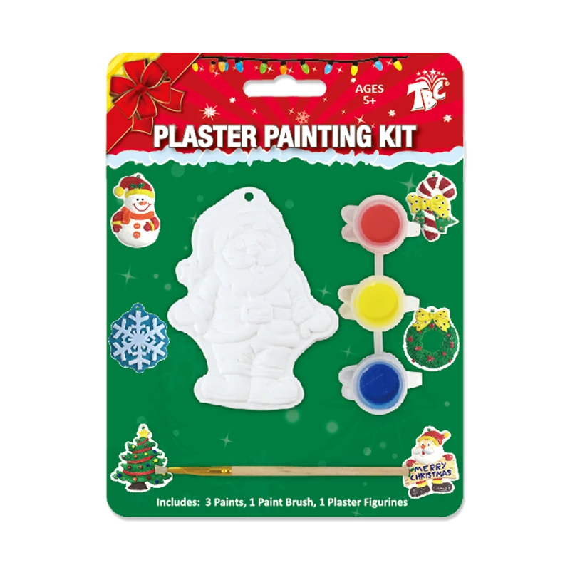DIY toys make your own christmas Plaster painting kit drawing kit educational arts and crafts kit color for kids