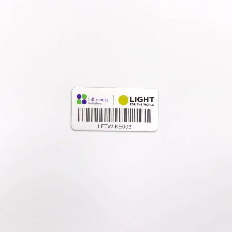 Laser Self Adhesive QR code Metal label Asset Tag Custom Serial Number Barcode Label For Machine