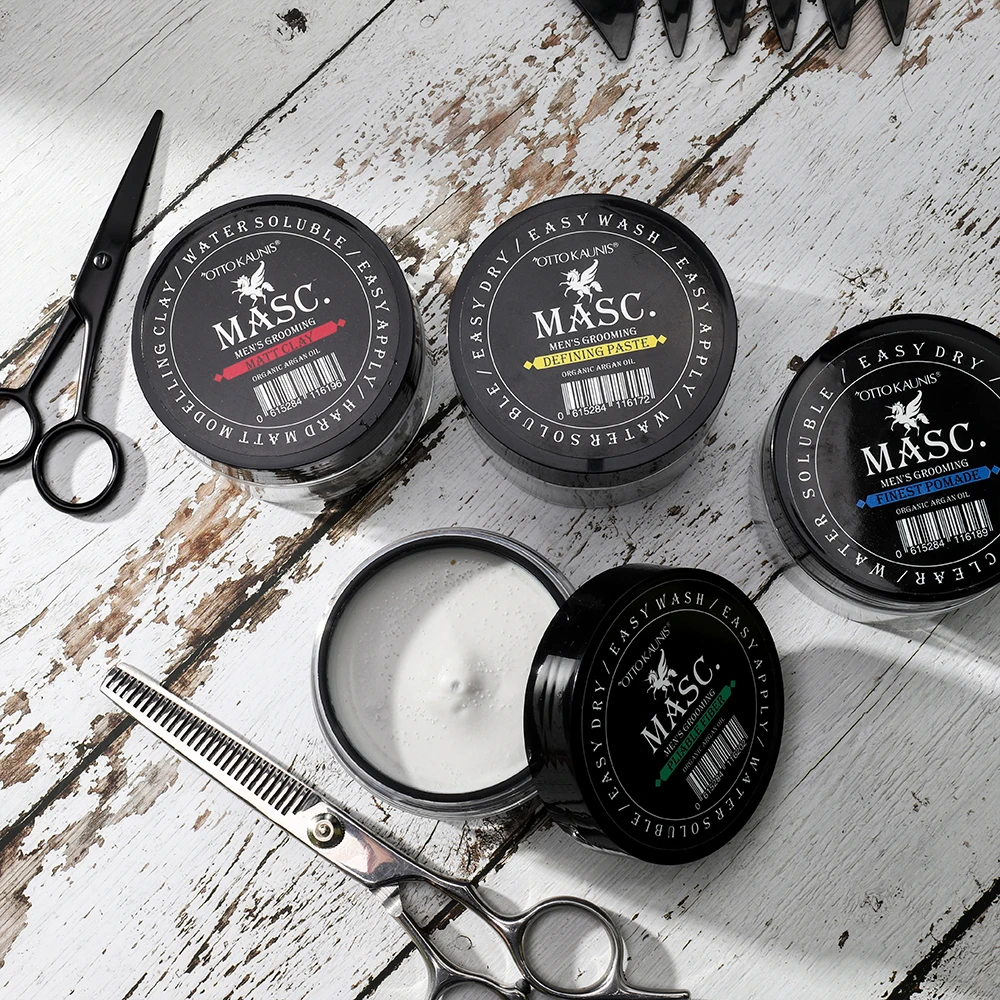 Private label alcohol free fashion natural elegance best fashion gel pomade men styling hair gel wax