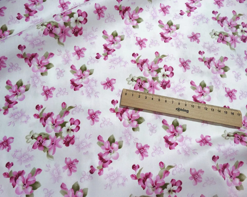 China fashion floral style cotton fabric digital printing