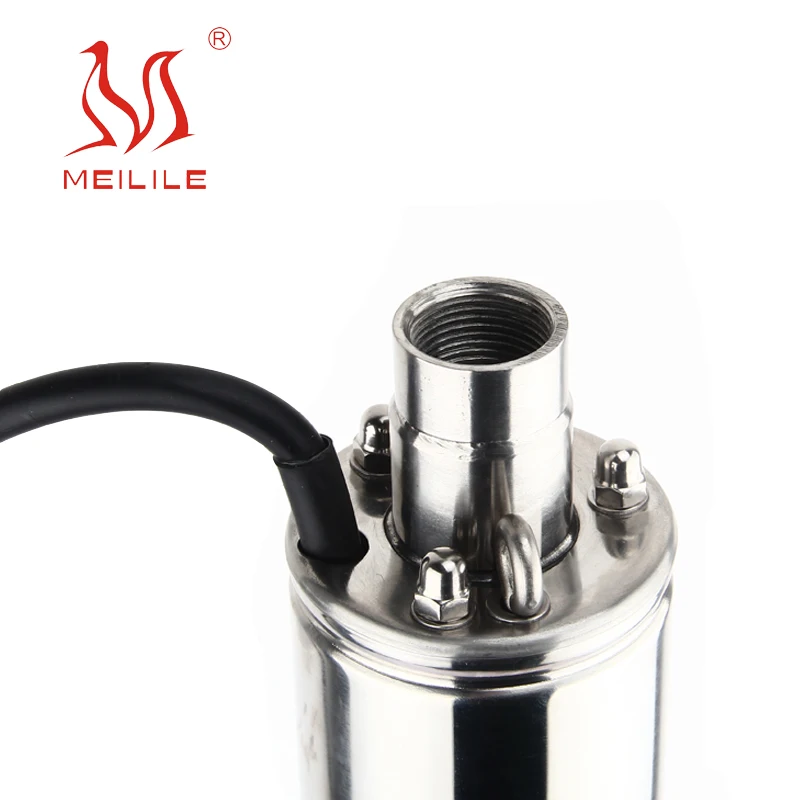 hot sale 30m head 24v 80W solar pump high quality solar submersible water pump for deep well for homeuse