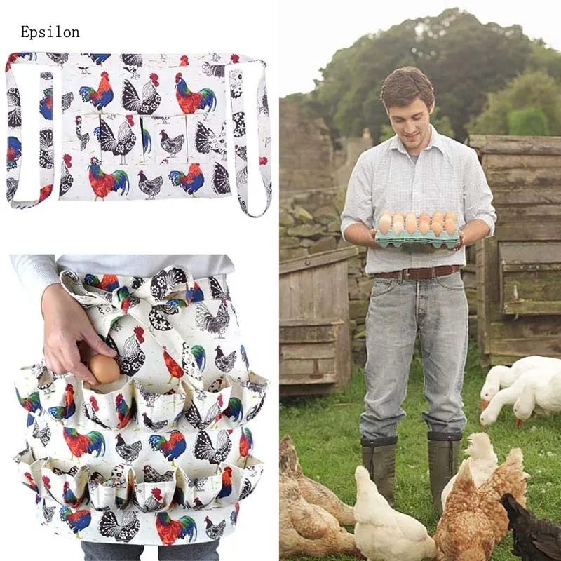 Epsilon Cute Polyester Egg Gathering Apron For Collecting Hense Eggs