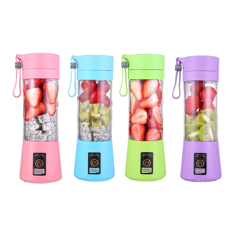 Portable Personal Juicer Cup Smoothies and Shakes Blender Handheld Fruit Machine Ice Mixer Home