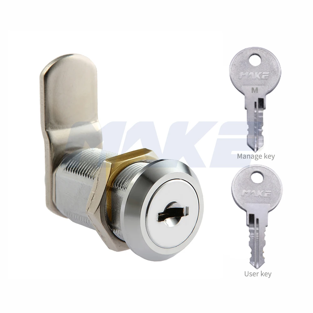 MK104-30 Wholesale price wafer key cam lock wardrobe furniture sauna cabinet lock flat key cam lock with master key system