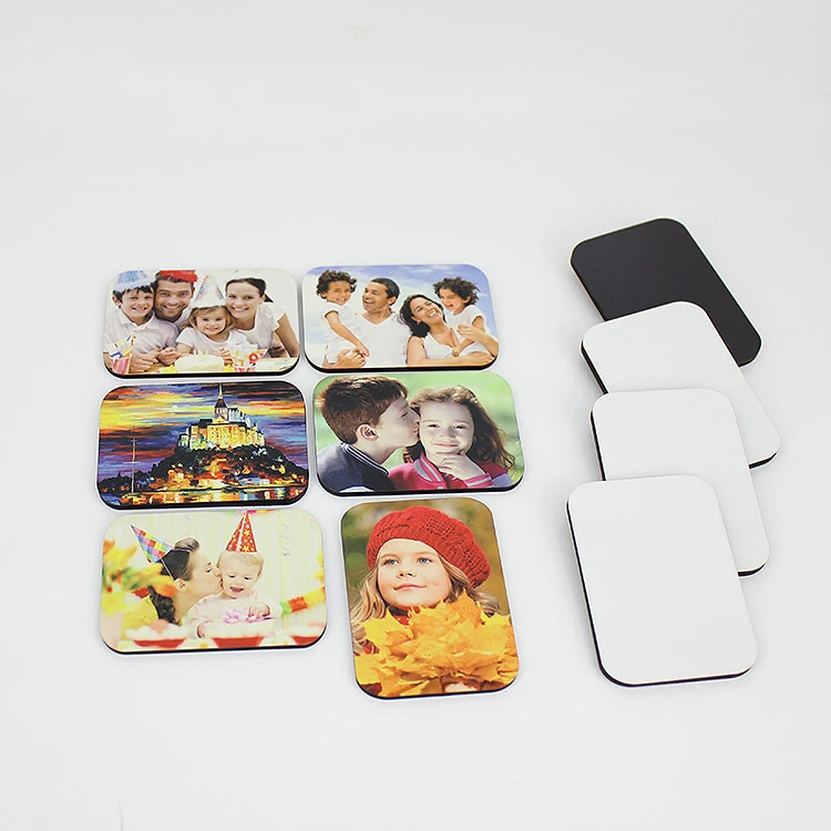 Wholesale Customized Square 4mm Printable Wood DIY Blank Sublimation MDF Fridge Magnet for Decoration