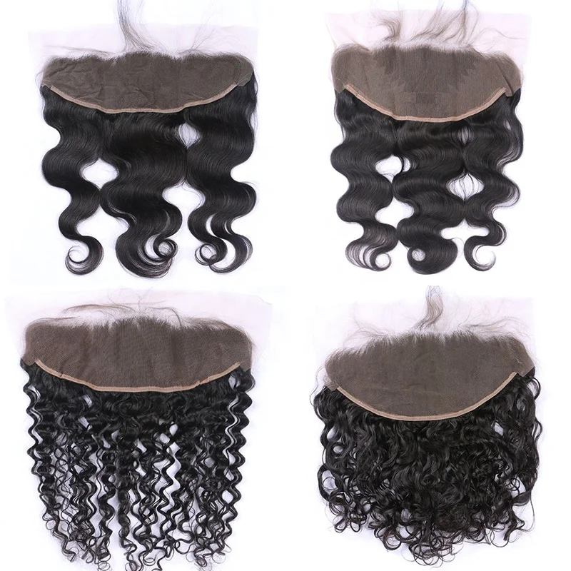 Real HD Lace Closure Pre-plucked Invisible Swiss Lace Closure Small Knots Natural Human Hair Undetectable Melted Lace Frontal