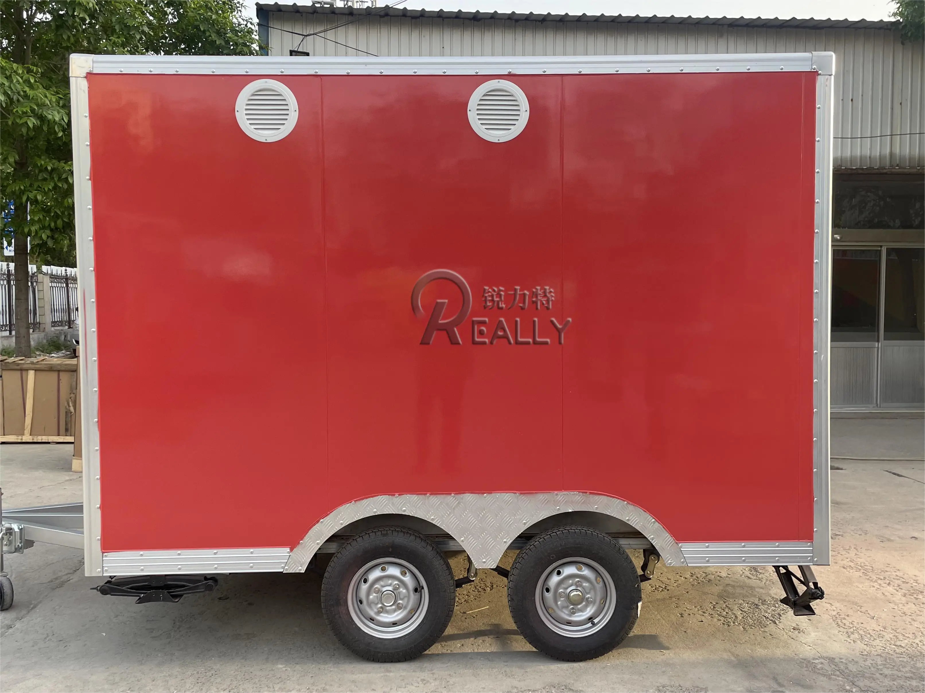 2024 Single Axle popcorn hotdog Mobile Food Cart  Fryer catering Small Mini Square Trailer