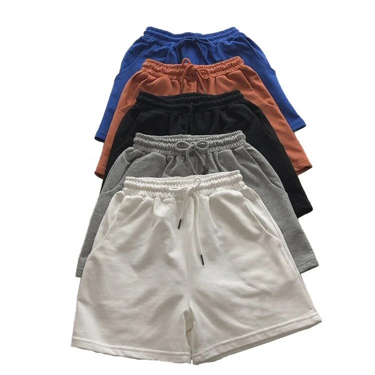 360 Gms Cotton Fabric Custom LOGO Shorts French Terry Shorts Sport Men Fitness Gym Sweat Shorts De Hombre Blank Unisex Casual