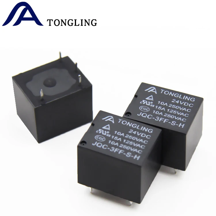 JQC 3F T73 24VDC 4 Pins 220V 10A Miniature Electric Relay Module