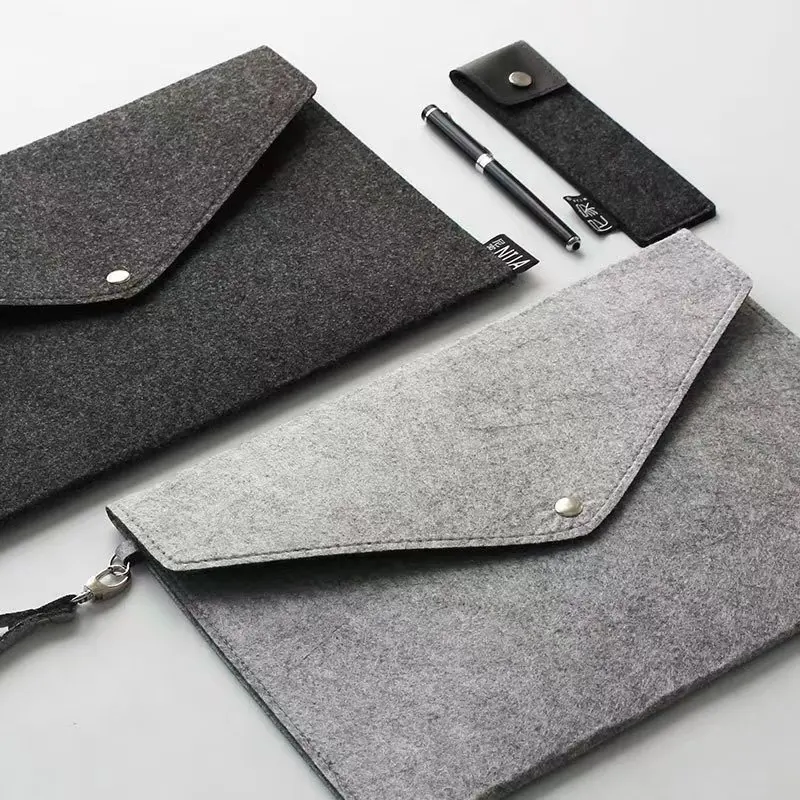 Felt Envelope A4 File Pocket Document Bag Holder Organizer School Office Supply Envelope De Papel Waterproof Business Briefcase