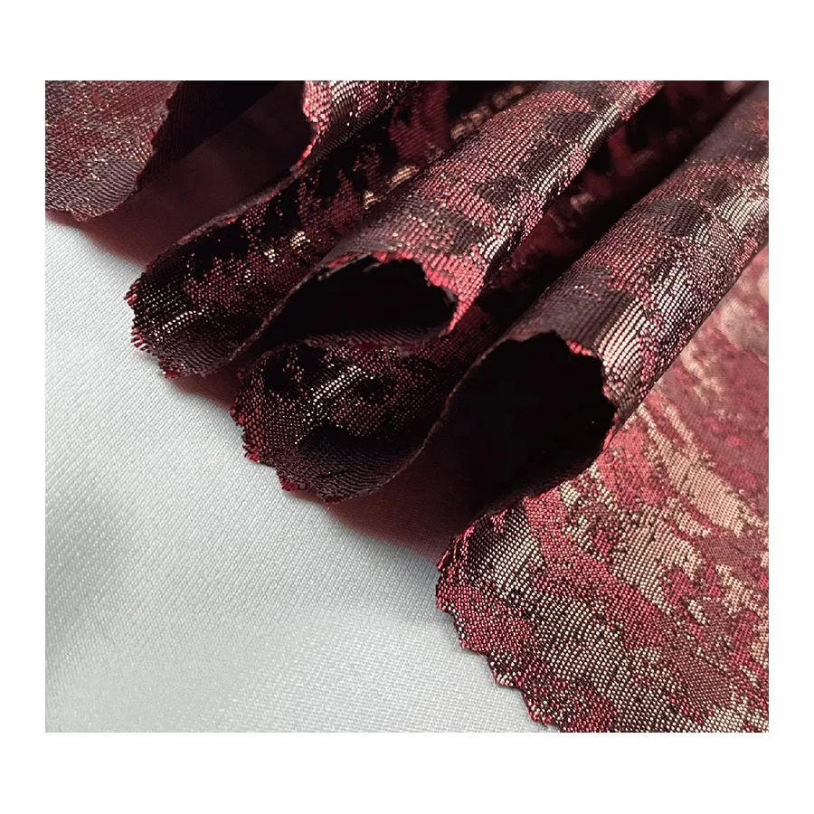 Гладкая, приятная на ощупь Праздничная ткань 140 г, 50% полиэстер, 44% вискоза, 6% металлическая ткань для платья