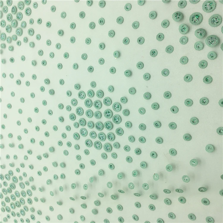 Разные цвета, новый дизайн, Тюлевая ткань HG6693 с блестящим мерцающим узором в горошек, блестящая кружевная ткань для платья невесты
