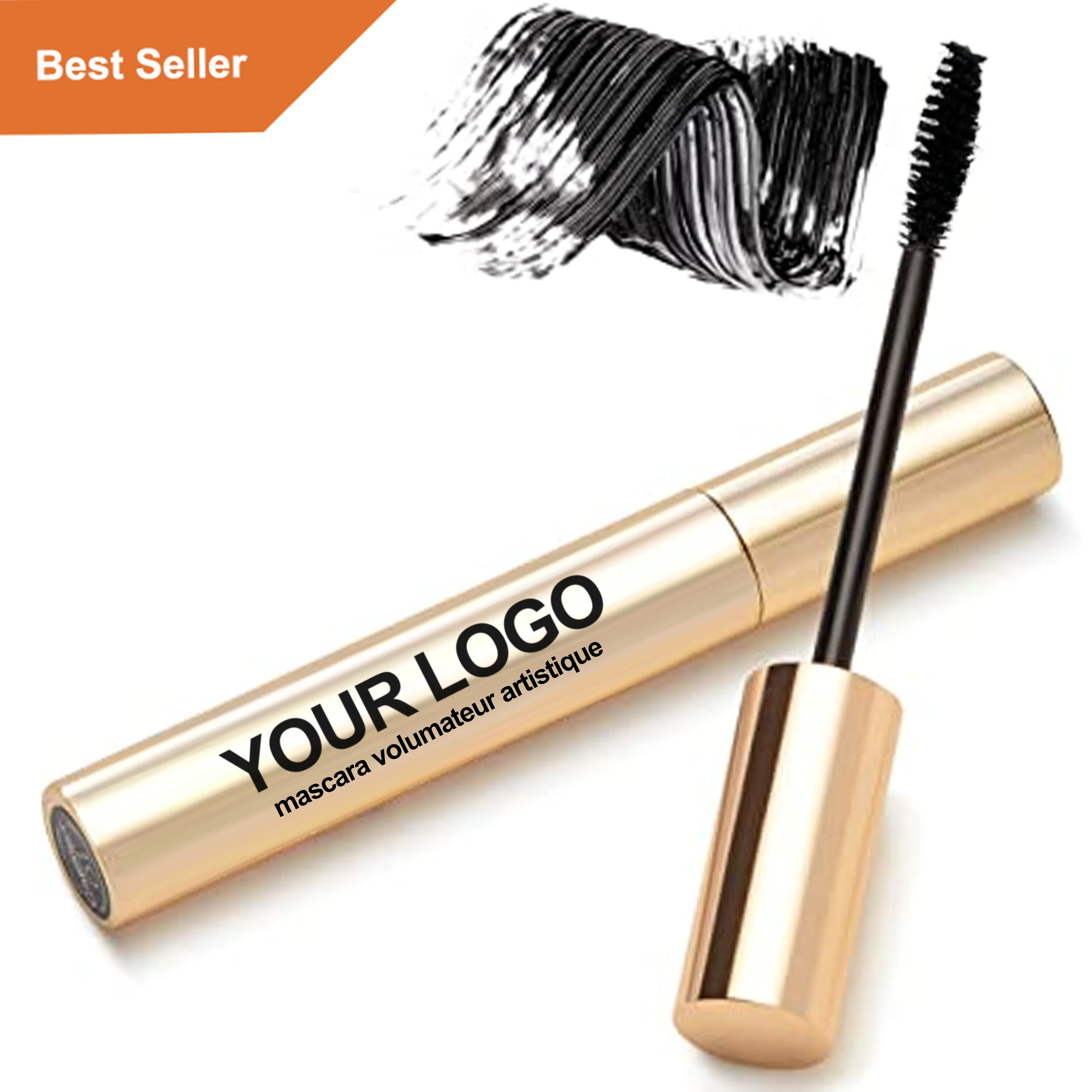 OEM Custom Logo Oil Free 4D Silk Fiber Volume Eye Lash Lengthening Makeup Natural Organic Vegan Waterproof Mascara Private Label