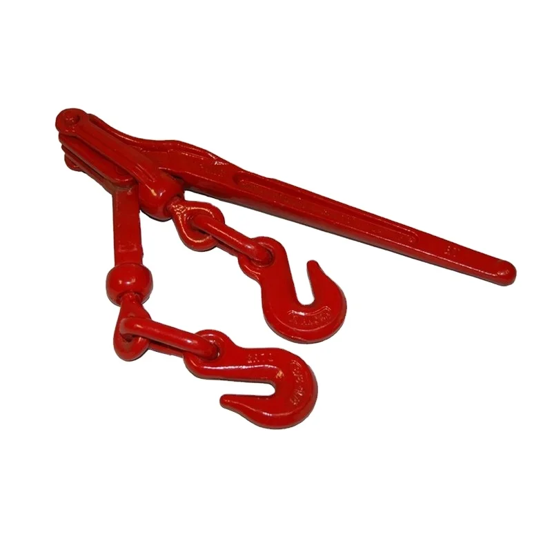 Manufacturer Carbon Steel Forged US Type cargo control lever load binder with chain