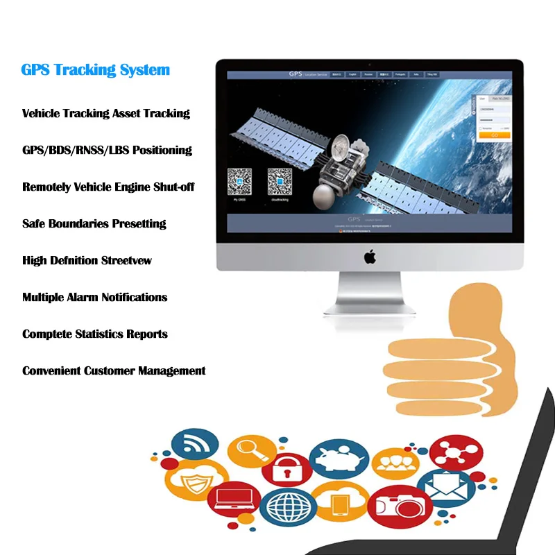 For Car Tracking System Gps Tracking Device Software Vehicle Car GPS Tracking System Google Maps Platform