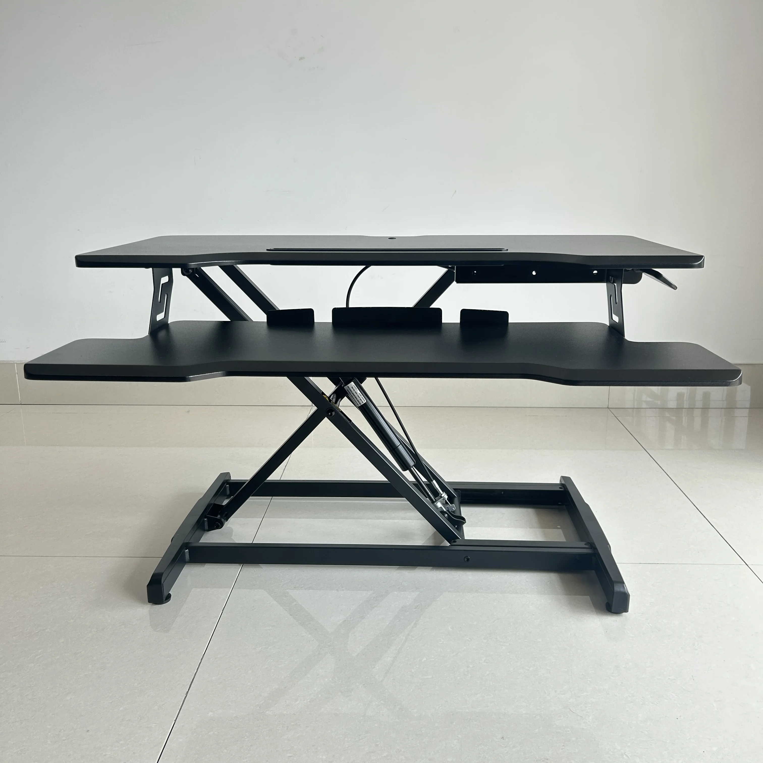 Custom Adjustable Standing Desk, Sit to Stand Converter Stand Up Desk Tabletop Workstation for Laptops