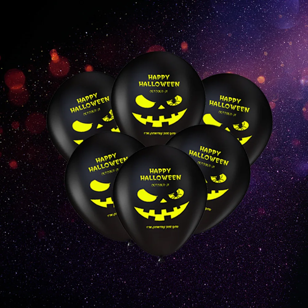 Флуоресцентные шары для вечеринки на Хэллоуин 12 дюймов светящиеся в темноте неоновые