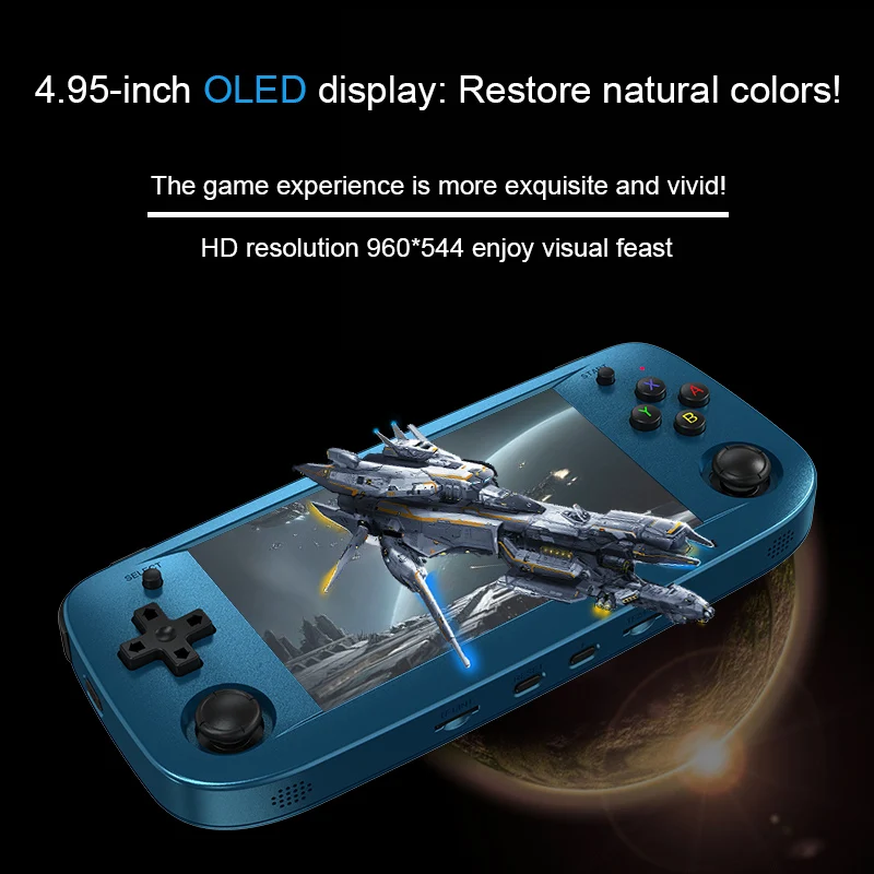 New 4.95 Inch Full View Handheld Game Player 4000 Games 5G Wifi Digital Game Console Anbernic RG503