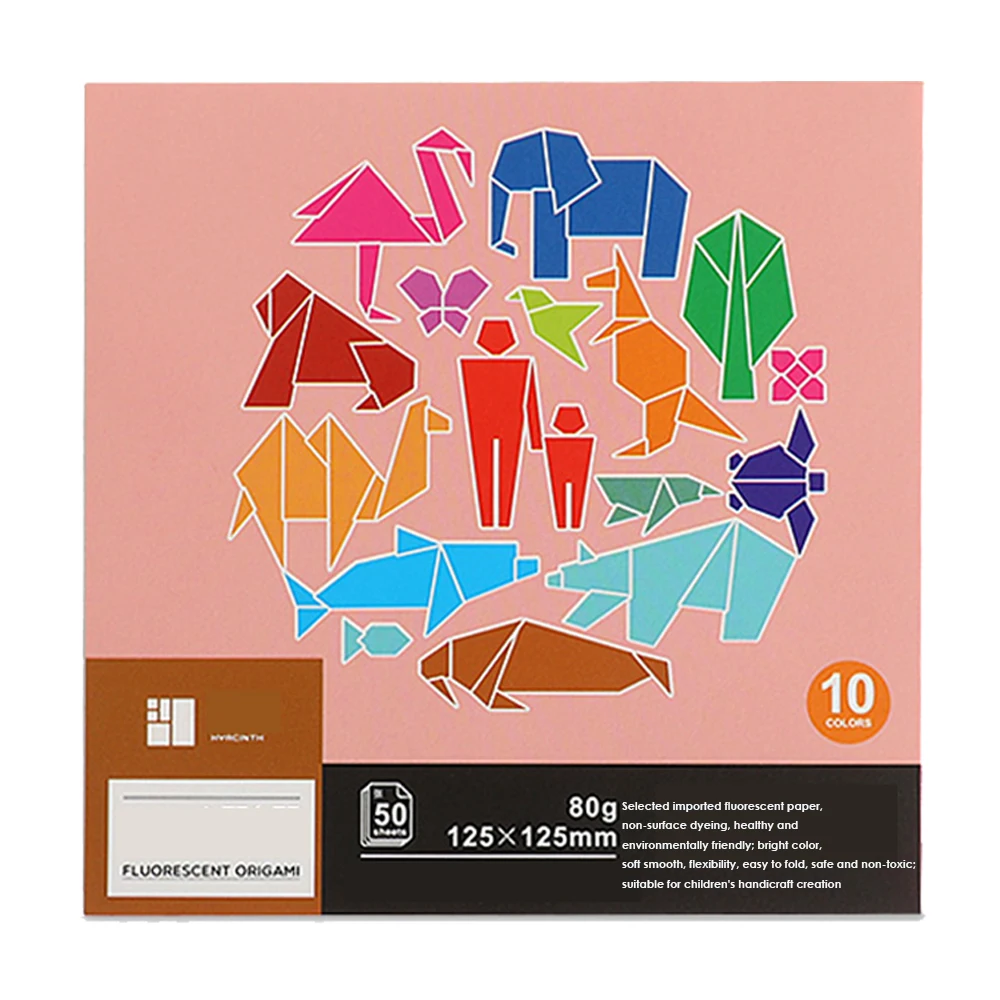 
Fluorescent Color Paper Origami For Scrap booking Hobby Crafts imported IK paper 