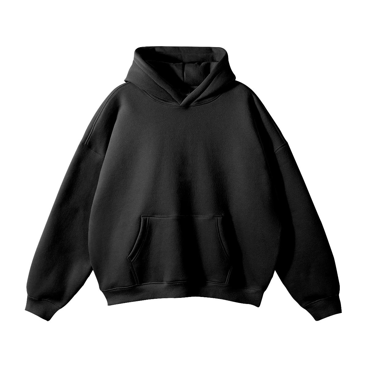 Fashion 380G Cotton Heavyweight Solid Color Oversized No Strings Drop Shoulder Hoodie