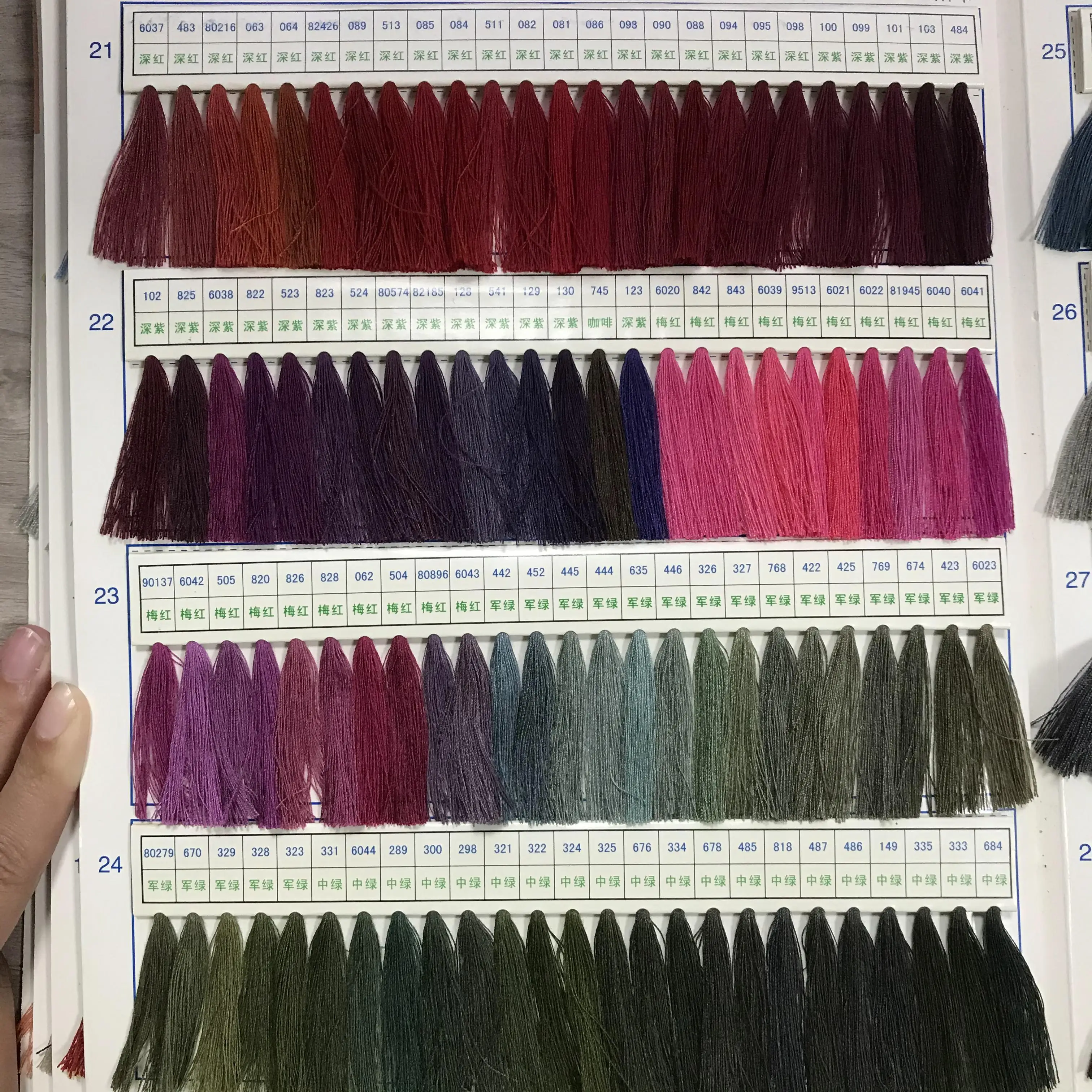 Sewing accessories 40S/2 32 colors strength polyester spool threads for DIY hand sewing/machine