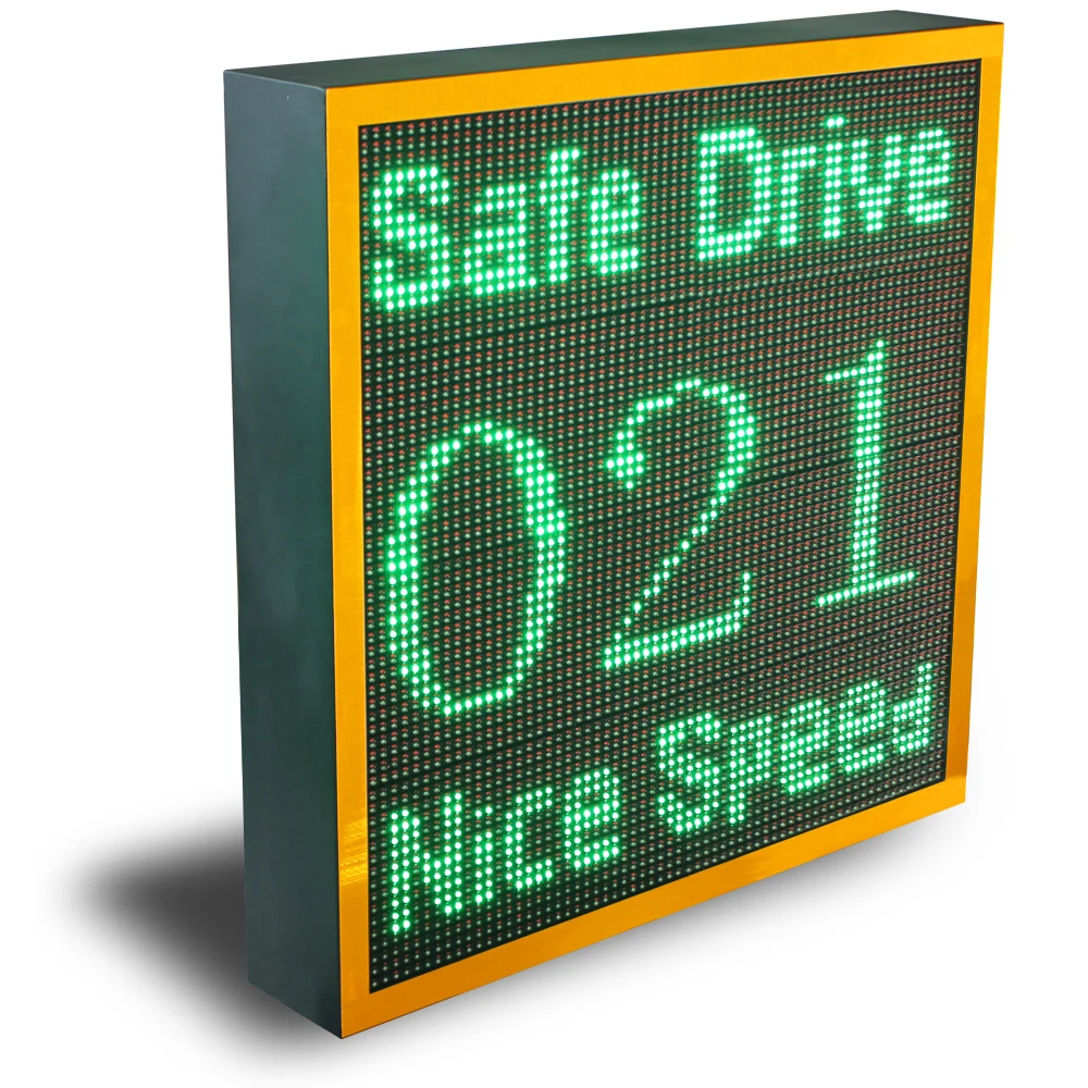 Solar LED Traffic Vehicle Activated Remote Control LPR Radar Speed Limit Sign